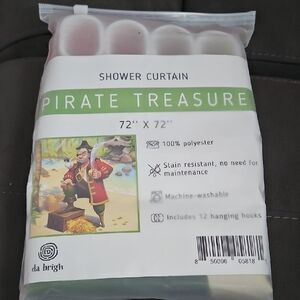 Pirate Treasure Shower Curtain